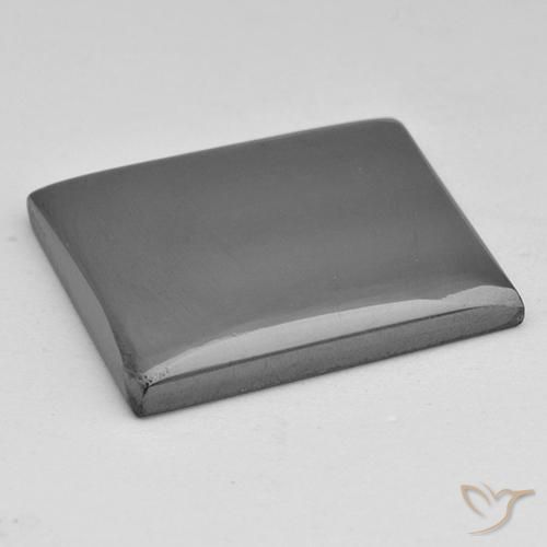 Hématite Gris moyen naturelle Baquette, 23.01 ct, Opaque