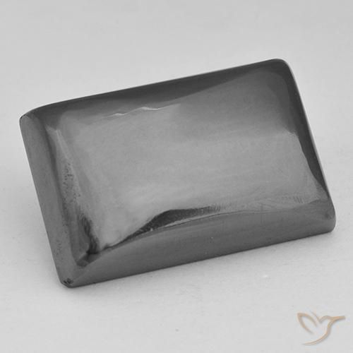 32.31ct Naturel Gris moyen Hématite, Baquette, Opaque