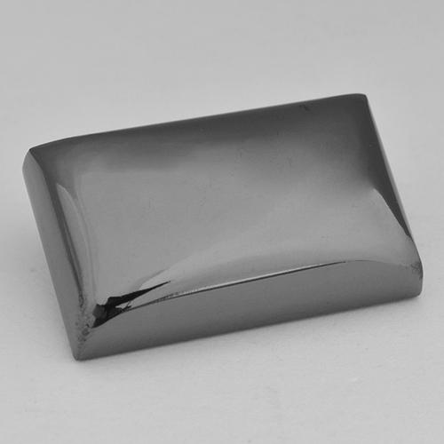 Hématite gris naturelle baguette, 39,93 ct, opaque