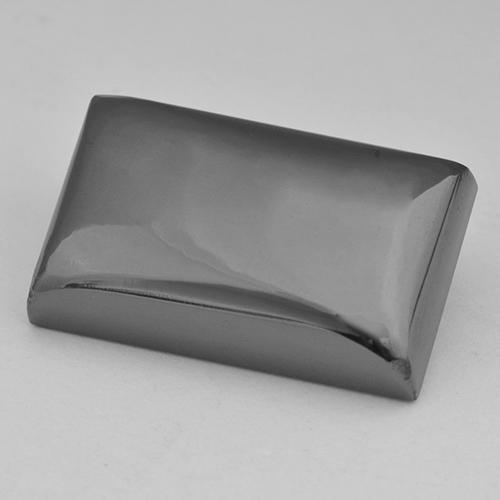 Hématite gris naturelle baguette, 39,93 ct, opaque