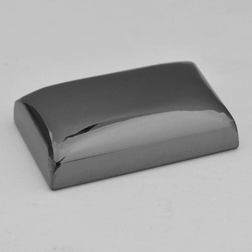 Hématite gris naturelle baguette, 39,93 ct, opaque