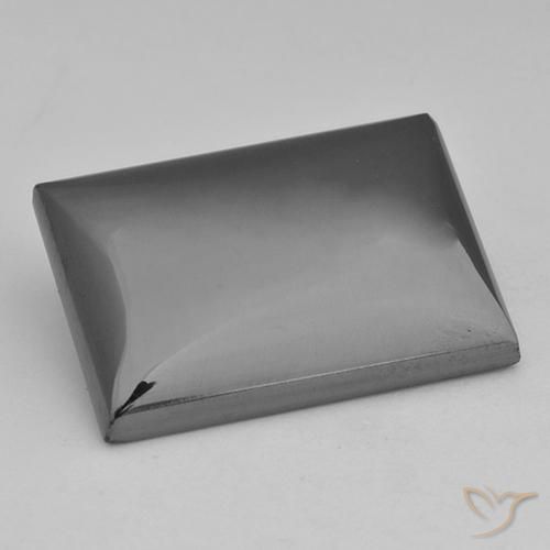 28.42ct Naturel Gris moyen Hématite, Baquette, Opaque