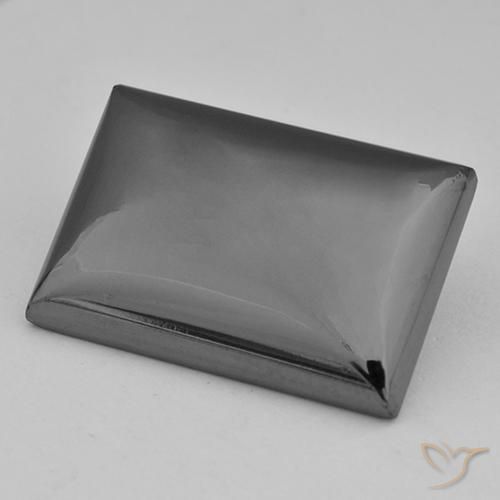 Hématite Gris moyen naturelle Baquette, 28.42 ct, Opaque