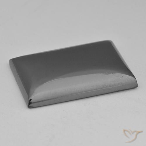 Hématite Gris moyen naturelle Baquette, 28.42 ct, Opaque