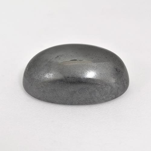 Hématite Gris moyen naturelle Coupe ovale, 10.26 ct, Opaque