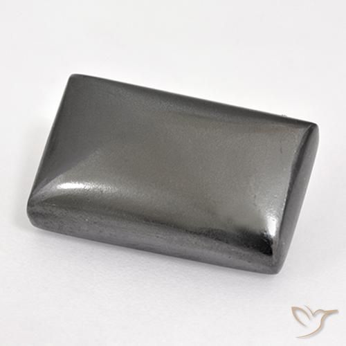 Hématite Gris moyen naturelle Baquette, 14.67 ct, Opaque