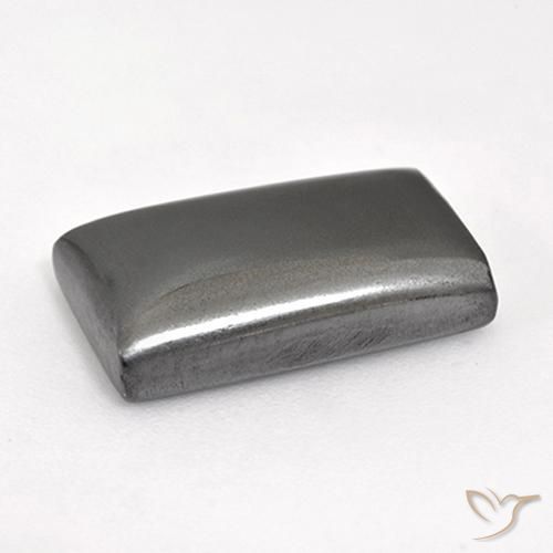 Hématite Gris moyen naturelle Baquette, 14.67 ct, Opaque