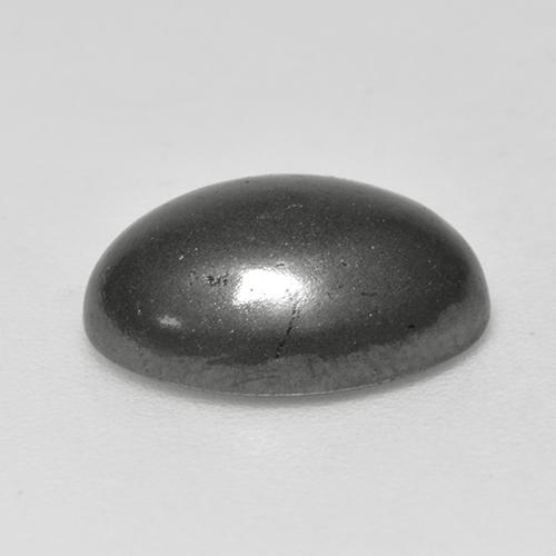 Hématite Gris naturelle Coupe ovale, 6.85 ct, Opaque