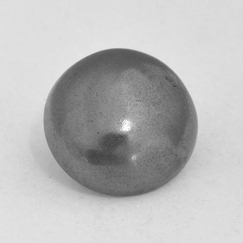 Hématite Gris argent naturelle Coupe roude, 3.74 ct, Opaque