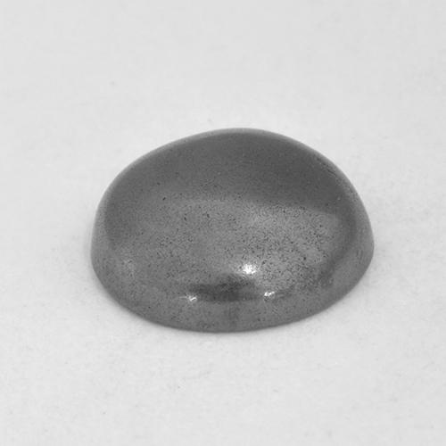 Hématite Gris argent naturelle Coupe roude, 3.74 ct, Opaque