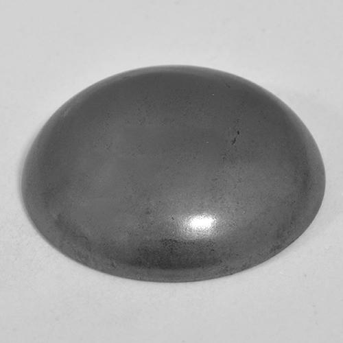 Hématite gris naturelle coupe roude, 24,48 ct, opaque