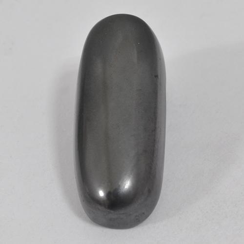 Hématite gris naturelle coupe coussin, 18,47 ct, opaque