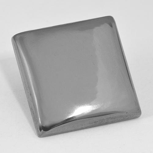 Hématite Gris moyen naturelle Carré, 22.87 ct, Opaque