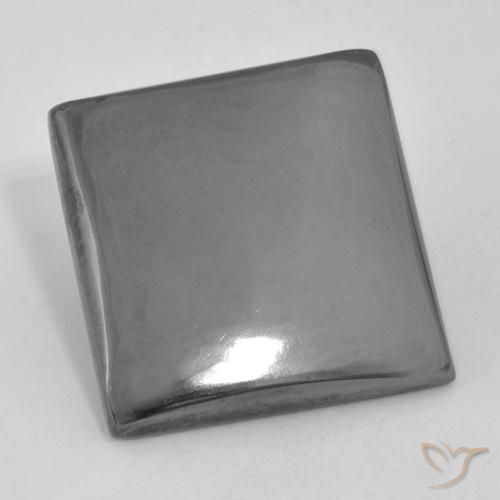 20.74ct Naturel Gris moyen Hématite, Carré, Opaque