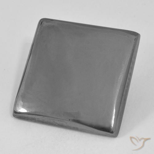 Hématite Gris moyen naturelle Carré, 20.74 ct, Opaque