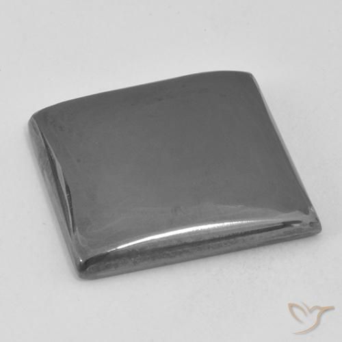 Hématite Gris moyen naturelle Carré, 20.74 ct, Opaque