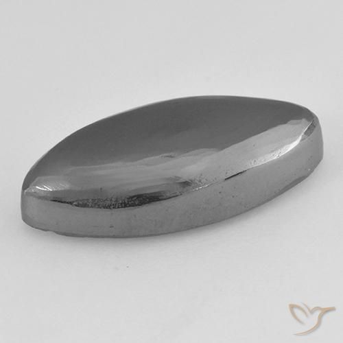 Hématite Gris moyen naturelle Marquise, 16.07 ct, Opaque