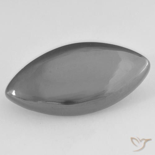 Hématite Gris moyen naturelle Marquise, 15,21 ct, Opaque