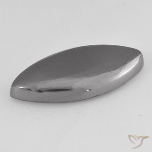 Hématite Gris moyen naturelle Marquise, 15,21 ct, Opaque