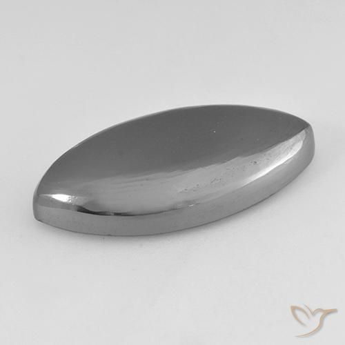 Hématite Gris moyen naturelle Marquise, 24.34 ct, Opaque