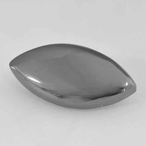 Hématite gris naturelle marquise, 11,33 ct, opaque