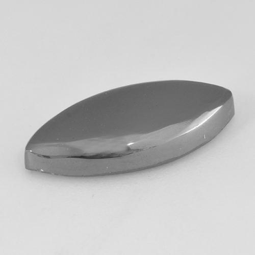 Hématite gris naturelle marquise, 11,33 ct, opaque