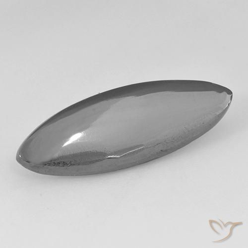 12.87ct Naturel Gris moyen Hématite, Marquise, Opaque