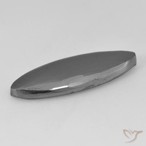 Hématite Gris moyen naturelle Marquise, 12.87 ct, Opaque
