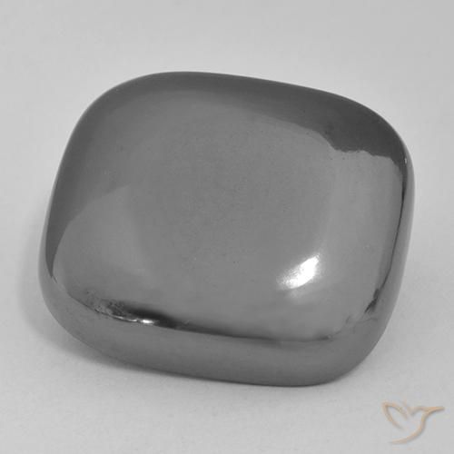 48.66ct Naturel Gris moyen Hématite, Coussin, Opaque