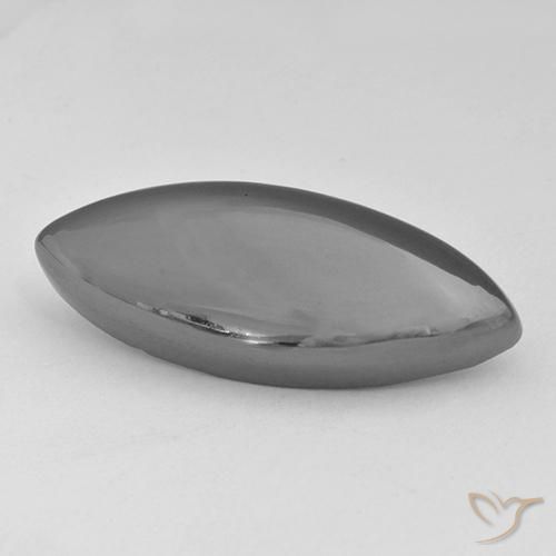 Hématite Gris moyen naturelle Marquise, 30.10 ct, Opaque