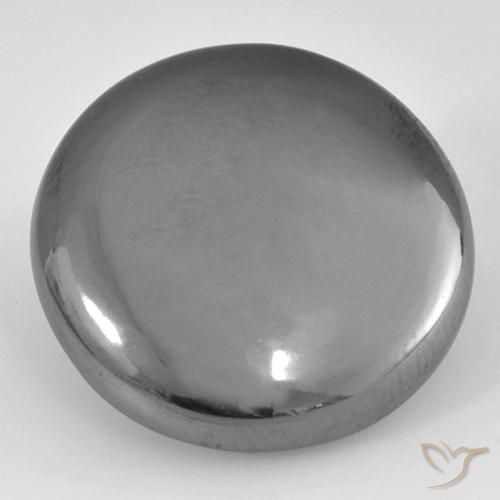 Hématite Gris argent naturelle Tour, 39.54 ct, Opaque