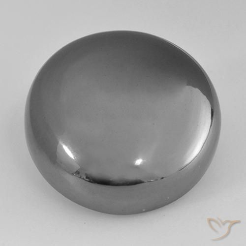36.71ct Naturel Gris moyen Hématite, Tour, Opaque