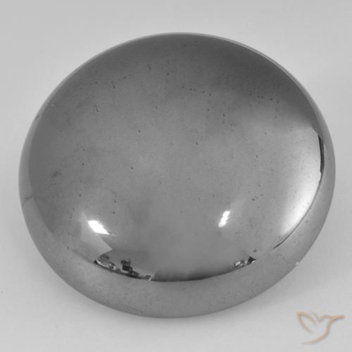 Hématite Gris moyen naturelle Tour, 40.97 ct, Opaque