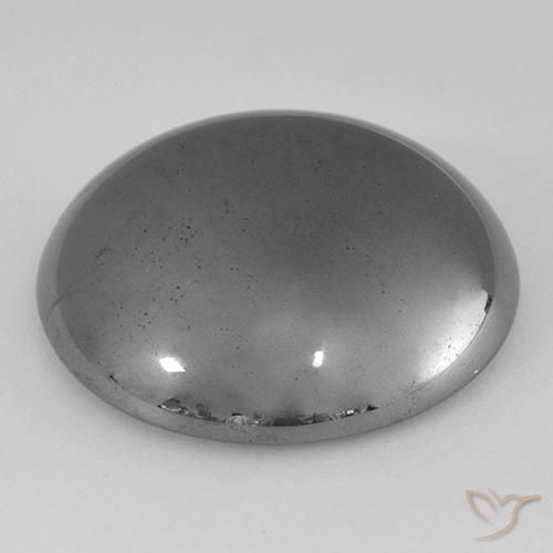 Hématite Gris moyen naturelle Tour, 40.97 ct, Opaque