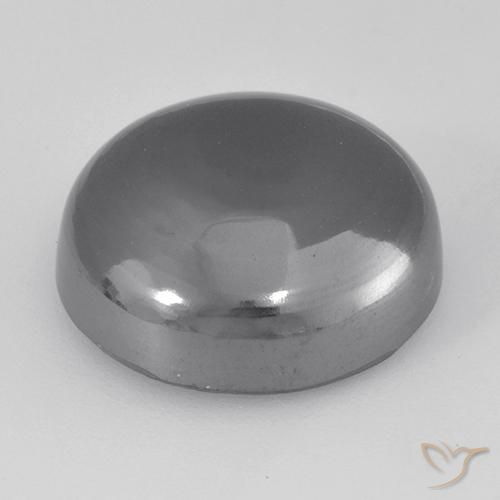 Hématite Gris moyen naturelle Coupe roude, 21.27 ct, Opaque