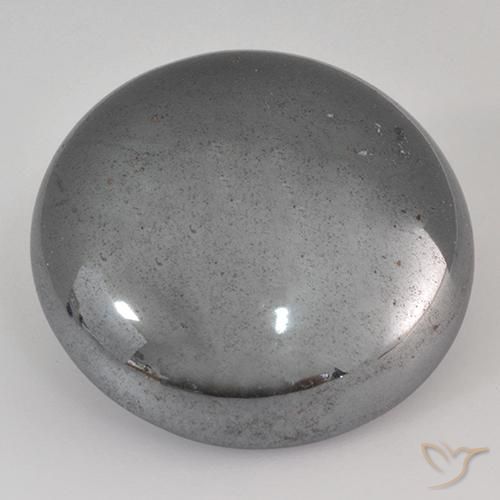Hématite Gris argent naturelle Tour, 39.05 ct, Opaque