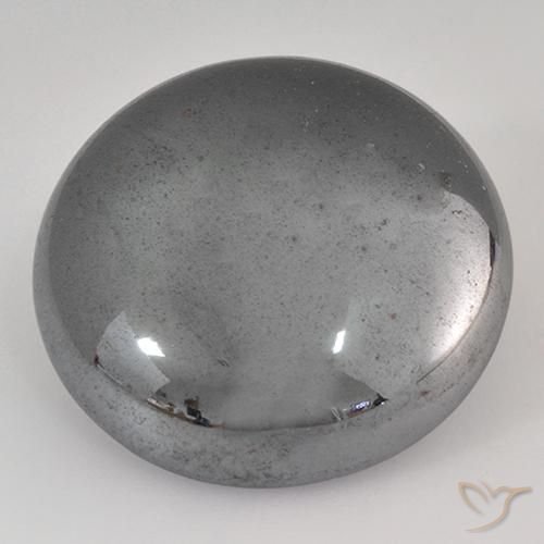 Hématite Gris argent naturelle Tour, 39.05 ct, Opaque