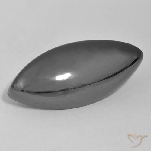 45.38ct Naturel Gris argent Hématite, Marquise, Opaque