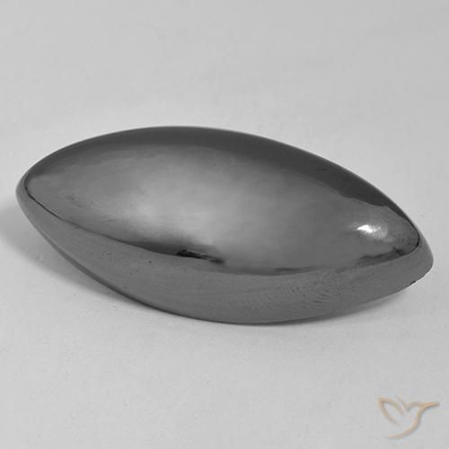Hématite Gris argent naturelle Marquise, 45.38 ct, Opaque