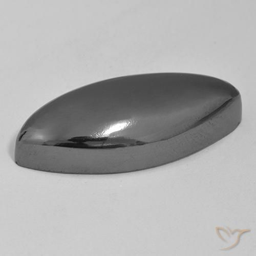 Hématite Gris argent naturelle Marquise, 45.38 ct, Opaque