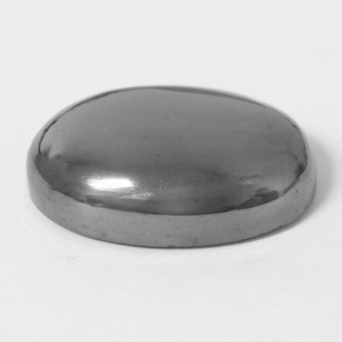 Hématite gris naturelle coupe ovale, 27,53 ct, opaque