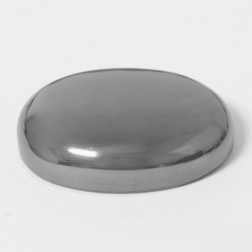 Hématite gris naturelle coupe ovale, 35,89 ct, opaque