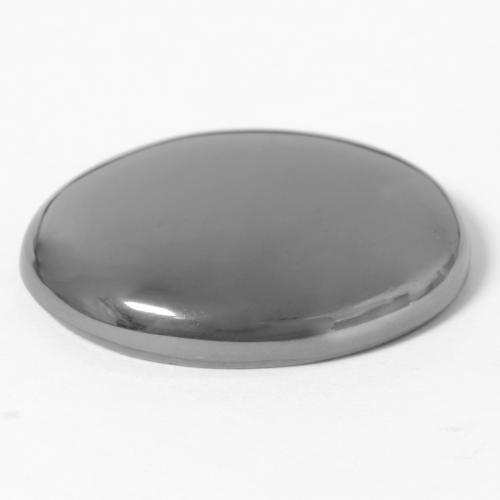 Hématite gris naturelle coupe ovale, 30,00 ct, opaque