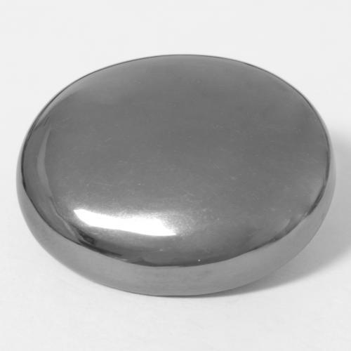 Hématite gris naturelle coupe ovale, 39,16 ct, opaque
