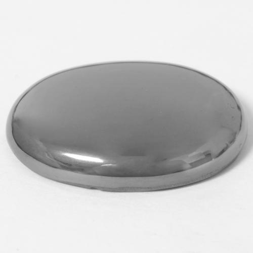 Hématite gris naturelle coupe ovale, 39,16 ct, opaque