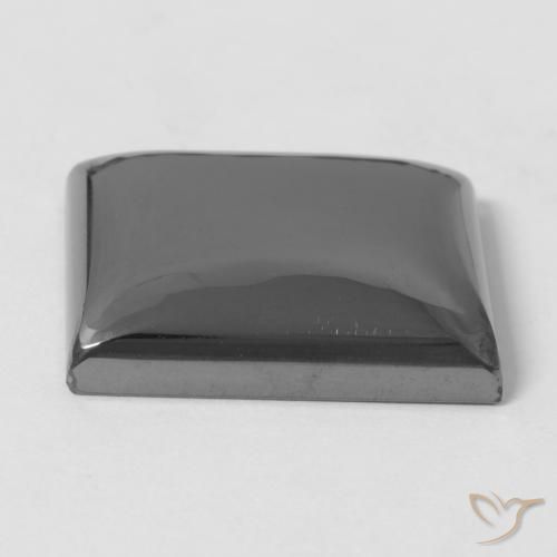 Hématite Gris argent naturelle Baquette, 30.31 ct, Opaque