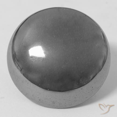 38.34ct Naturel Gris argent Hématite, Tour, Opaque