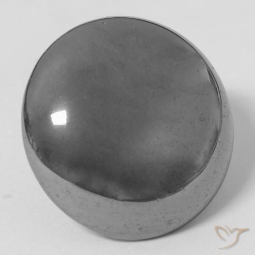 Hématite Gris argent naturelle Tour, 38.34 ct, Opaque