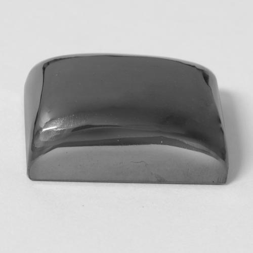 Hématite gris naturelle baguette, 34,70 ct, opaque