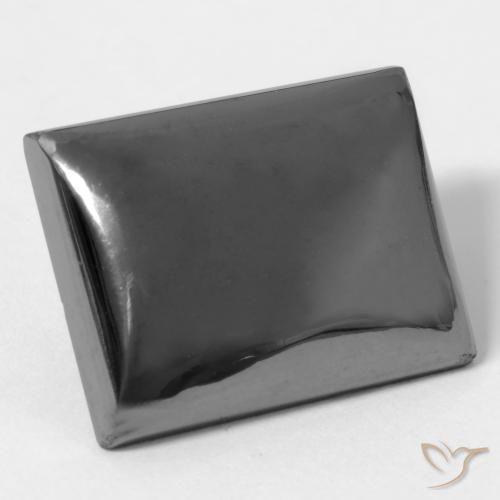 Hématite Gris moyen naturelle Baquette, 21.73 ct, Opaque